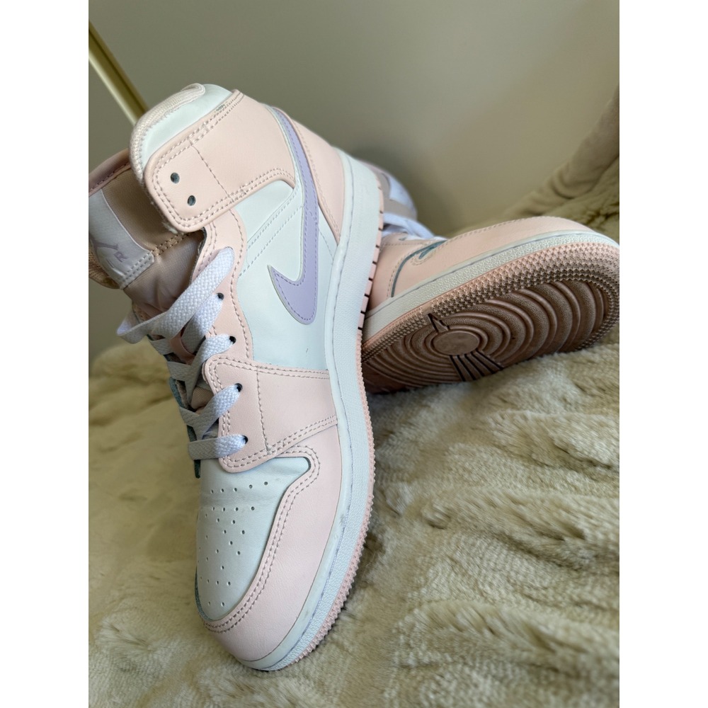 Nike Air Jordan 1 Mid GS Arctic Orange Purple Pulse FD8780-601 Pink White 6.5Y - Picture 6 of 9